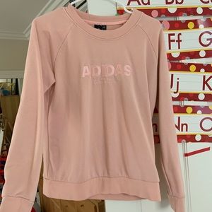 Adidas pink pastel shirt jumper